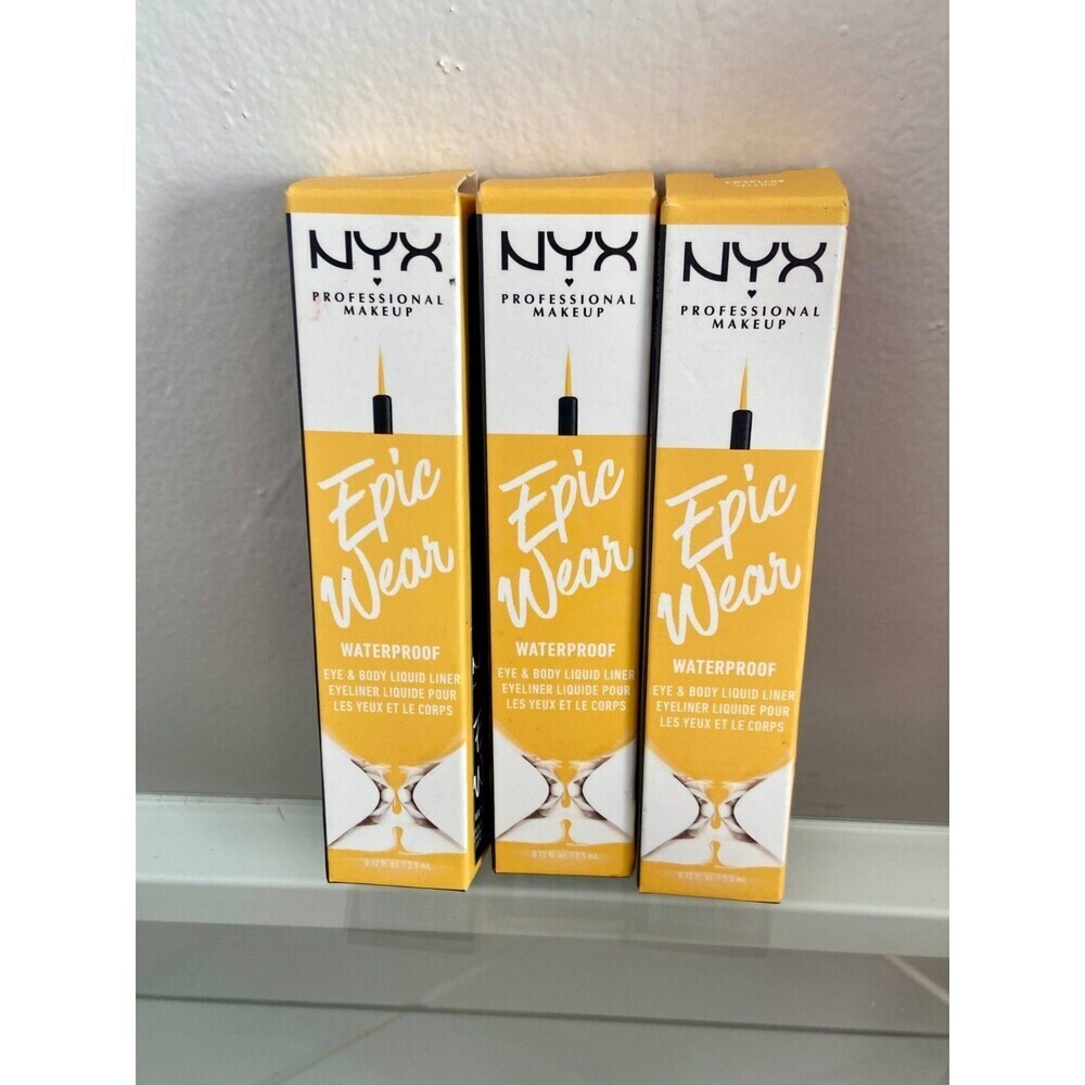 3 PACK NYX Epic Wear Matte Liquid Liner - Waterproof Eyeliner Yellow